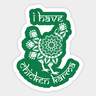 Chicken Karma Mandala Sticker